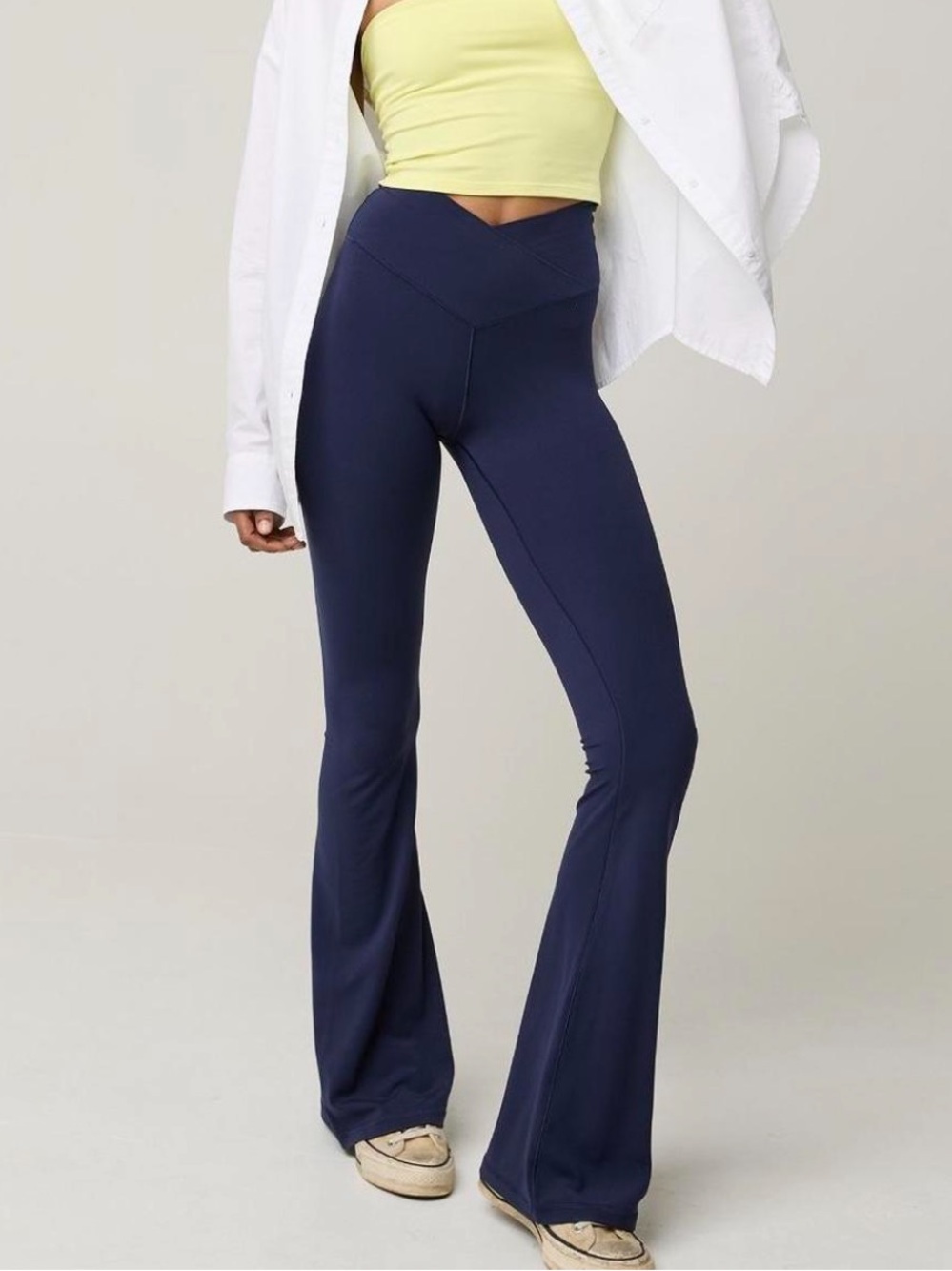 Aerie Offline real me high rise crossover flare leggings size XS